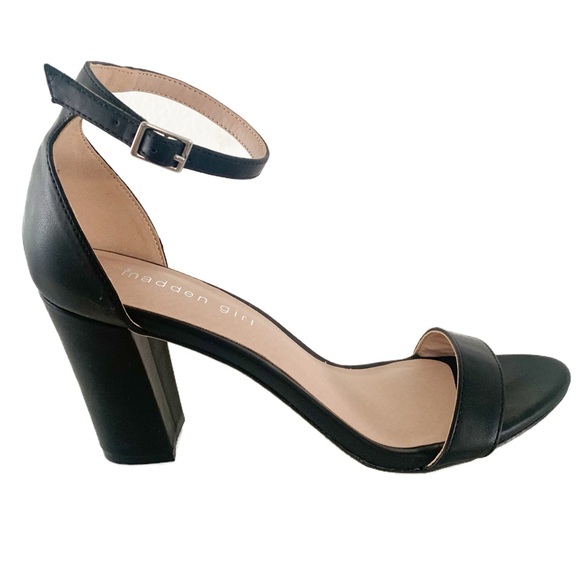 Madden Girl Shoes - Madden Girl Beella Black Dress Sandals Size 8.5